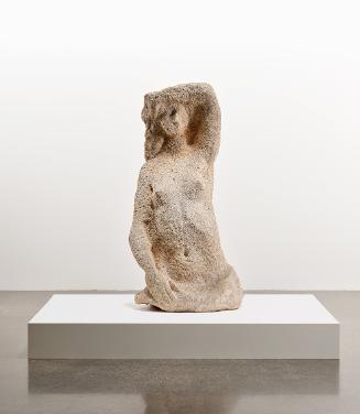 Fritz Wotruba, Weibliche Halbfigur, 1946, Konglomeratgestein, 113,5 × 55,5 × 40 cm, 200 kg, Bel…