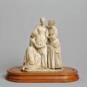 Hanns Gasser, Herzeleid (Die drei Töchter von Julius Schnorr von Carolsfeld), 1846, Gips, (Vitr…