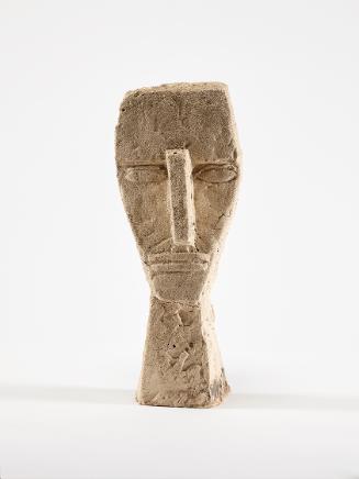Fritz Wotruba, Kopf, 1949, Zementguss nach Ton, 40,5 × 15,5 × 22,5 cm, 8 kg, Belvedere, Wien, I…