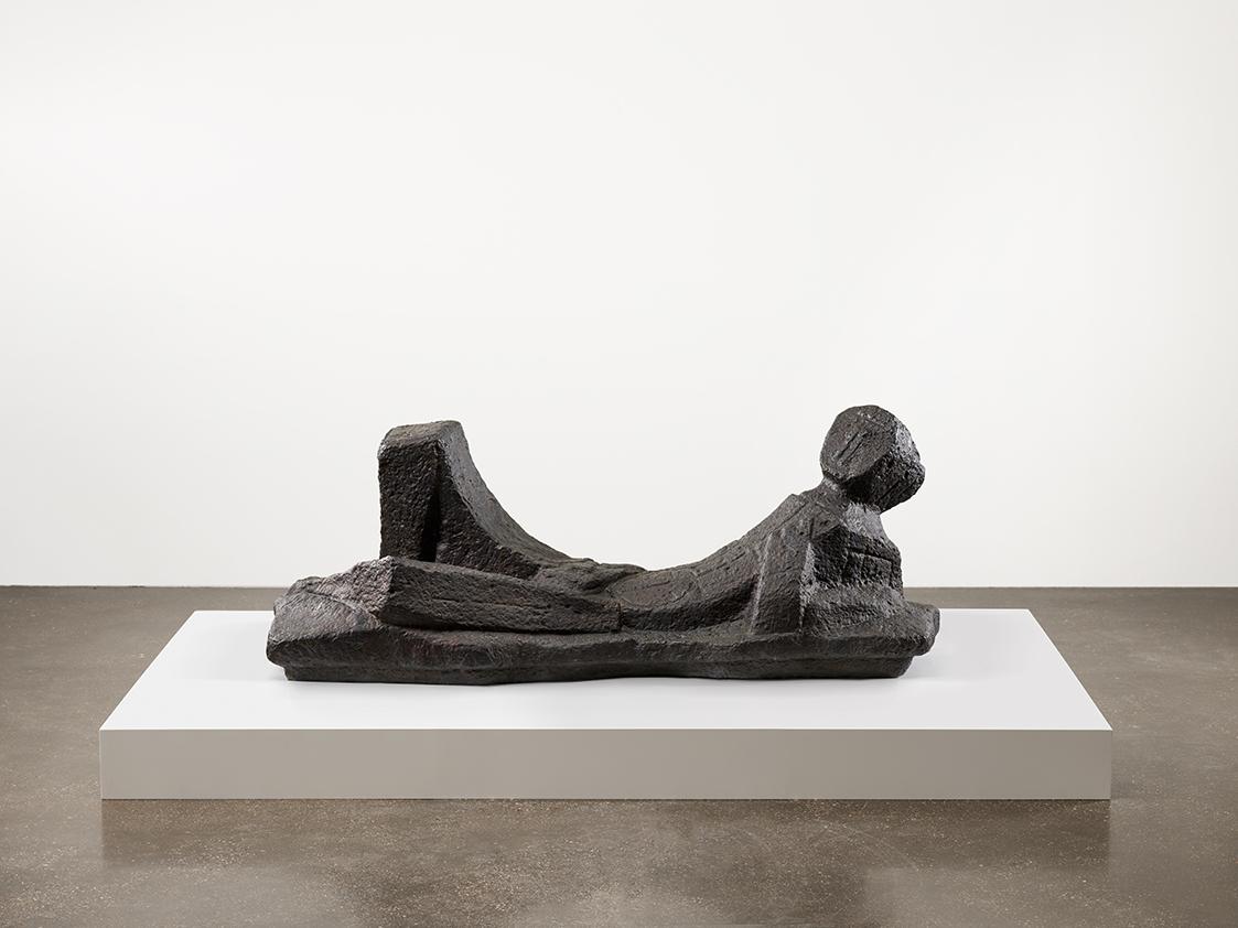 Fritz Wotruba, Grosse liegende Figur, 1953, Bronze, 169 × 65,5 × 59 cm, 160 kg, Belvedere, Wien…