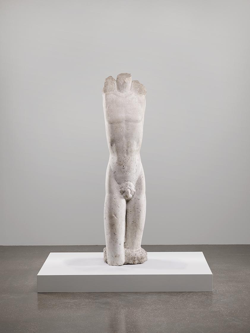 Fritz Wotruba, Torso, 1930, Karstmarmor, 165 × 38,5 × 35 cm, 275 kg, Belvedere, Wien, Inv.-Nr. …