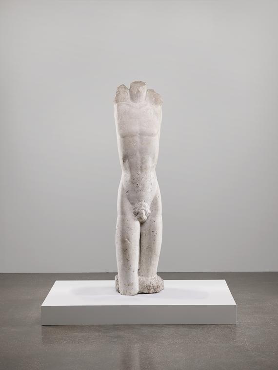 Fritz Wotruba, Torso, 1930, Karstmarmor, 165 × 38,5 × 35 cm, 275 kg, Belvedere, Wien, Inv.-Nr. …