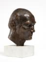 Fritz Wotruba, Portait-Kopf Robert Musil, Ende 1938/1939, Bronze, 33 × 21 × 27 cm, 22 kg, Belve…