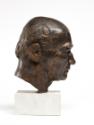 Fritz Wotruba, Portait-Kopf Robert Musil, Ende 1938/1939, Bronze, 33 × 21 × 27 cm, 22 kg, Belve…