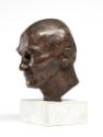 Fritz Wotruba, Portait-Kopf Robert Musil, Ende 1938/1939, Bronze, 33 × 21 × 27 cm, 22 kg, Belve…