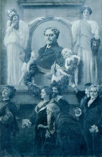 Adolf Hirémy-Hirschl, Der Hofschauspieler Ernst Hartmann, um 1895, Öl auf Leinwand, 60 x 40 cm,…
