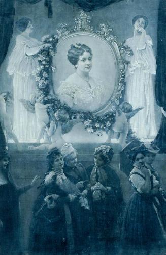Adolf Hirémy-Hirschl, Die Schauspielerin Helene Hartmann, um 1895, Öl auf Leinwand, 60 x 40,5 c…