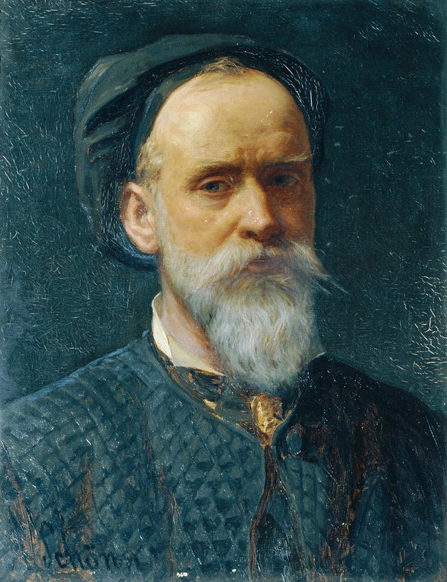 Friedrich Alois Schönn, Selbstbildnis, vor 1889, Öl auf Leinwand, 55,5 x 43 cm, Belvedere, Wien…