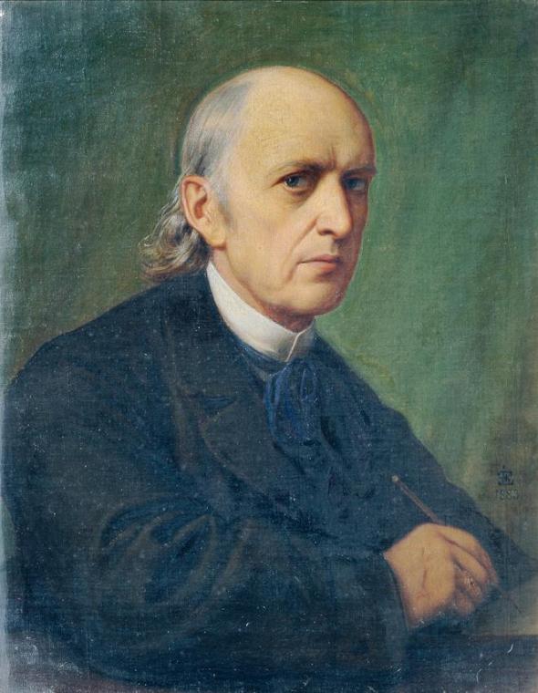 Eduard Jakob von Steinle, Selbstbildnis, 1883, Öl auf Leinwand, 66 x 50,5 cm, Belvedere, Wien, …