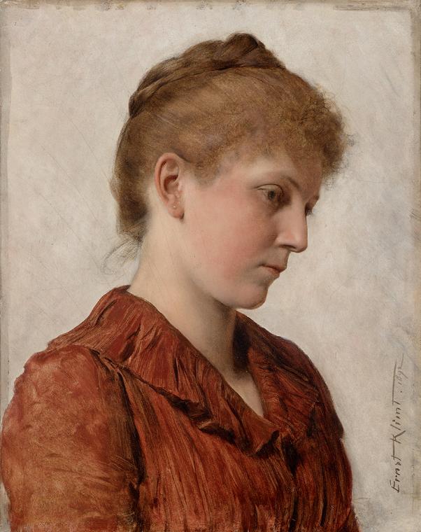Helene Klimt (geb. Flöge), die Frau des Künstlers