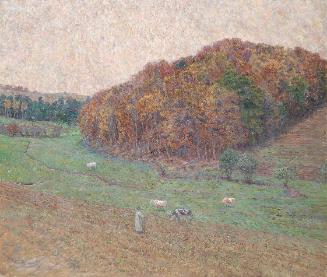 Ludwig Sigmundt, Herbst, um 1899, Öl auf Leinwand, 77 x 90 cm, Belvedere, Wien, Inv.-Nr. 407c