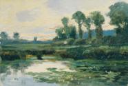 Ferdinand Engelmüller, Böhmisches Mittelgebirge (aus der Mappe „16 Ansichten tschechischer Land…