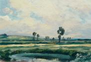 Ferdinand Engelmüller, Elbeland (aus der Mappe „16 Ansichten tschechischer Landschaften 'Česka …