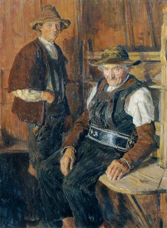 Ferdinand Kruis, Sarntheiner Bauern, 1907, Öl auf Leinwand, 114 x 84,5 cm, Belvedere, Wien, Inv…