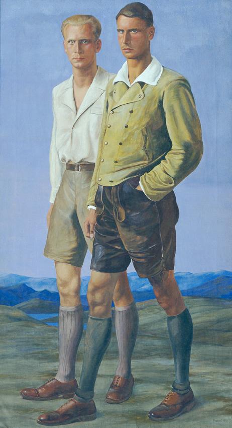 Friedrich Frotzel, Die Lebensalter (rechte Seitentafel des Triptychons), 1933, Öl auf Leinwand,…