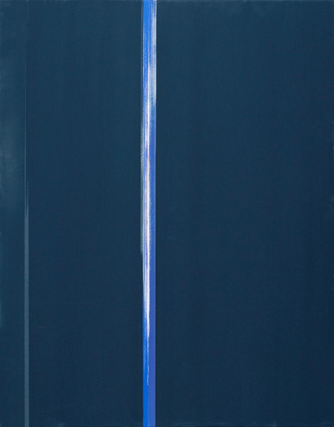 Eleonor Friedrich, Ohne Titel (Komposition in Schwarz), 1992, Mischtechnik auf Leinwand, 80 × 7…
