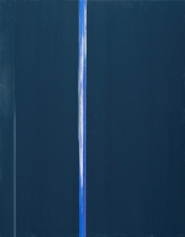 Eleonor Friedrich, Ohne Titel (Komposition in Schwarz), 1992, Mischtechnik auf Leinwand, 80 × 7…