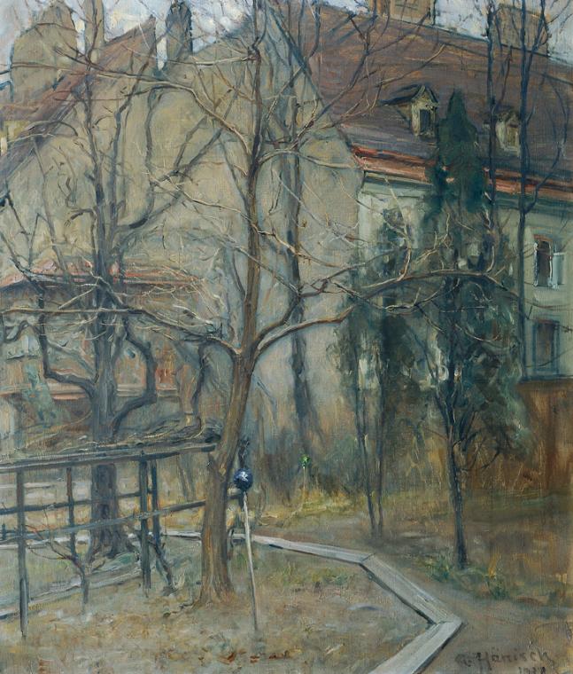 Alois Hänisch, Trüber Wintertag, 1928, Öl auf Leinwand, 88 x 73 cm, Belvedere, Wien, Inv.-Nr. 3…