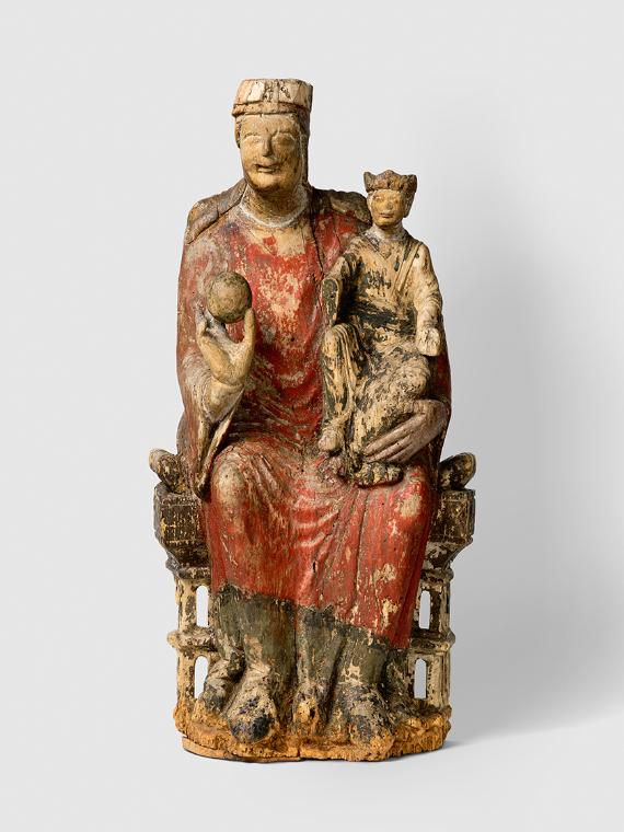 Thronende Madonna mit Kind