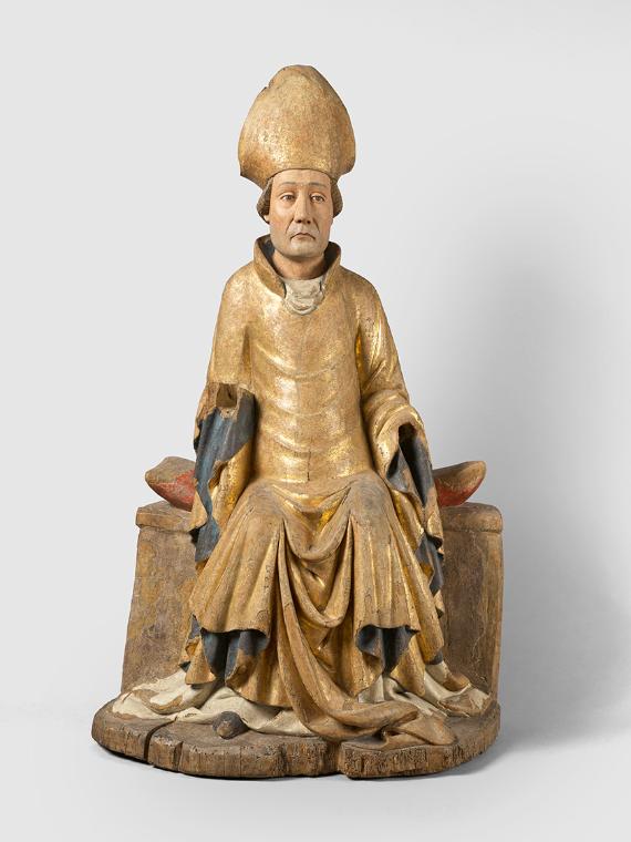 Thronender hl. Bischof