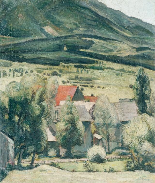 Albert Reuss, Landschaft, vor 1930, Öl auf Leinwand, 70,5 x 60,5 cm, Belvedere, Wien, Inv.-Nr. …