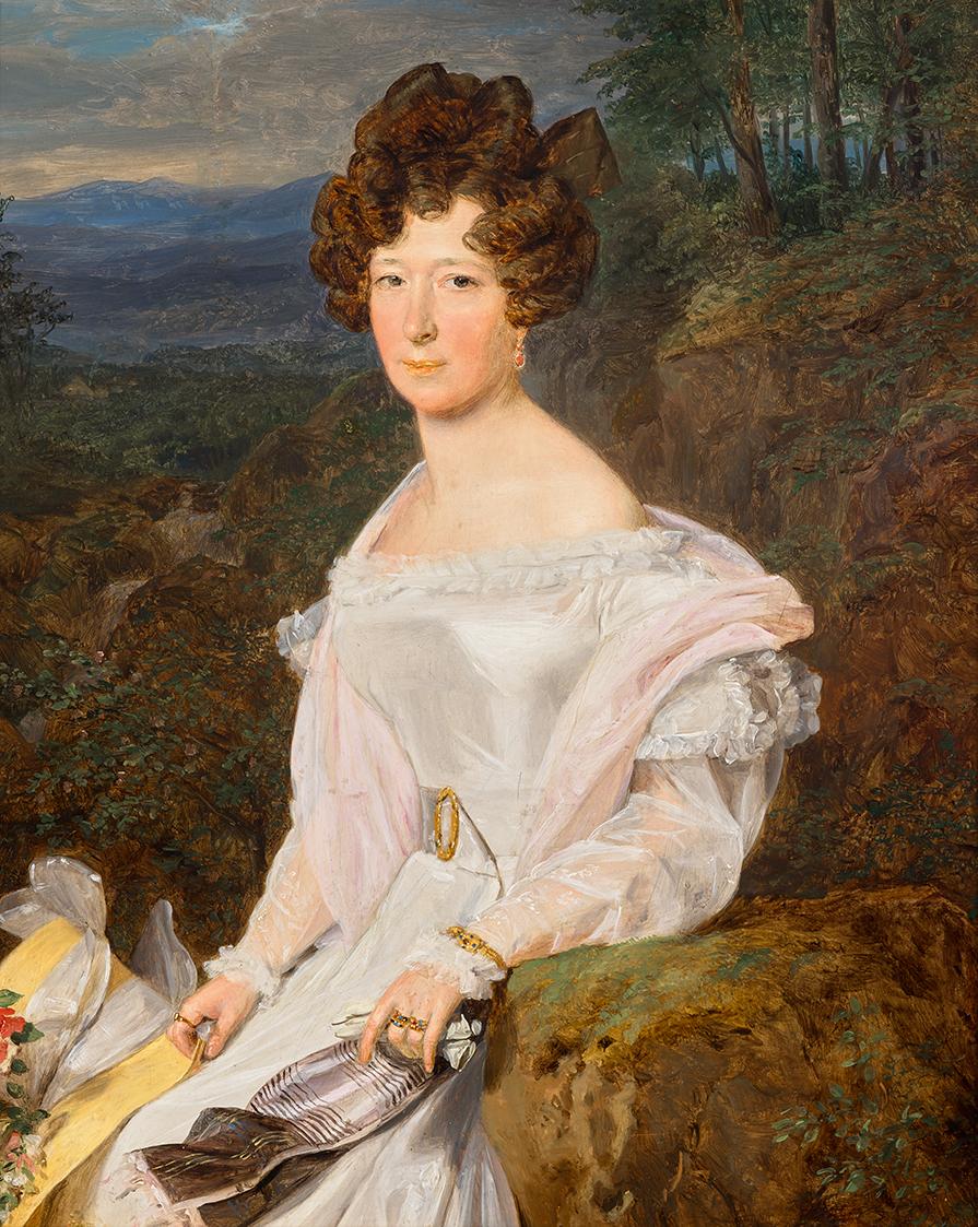 Lady in a White Dress before the Vienna Wood’s