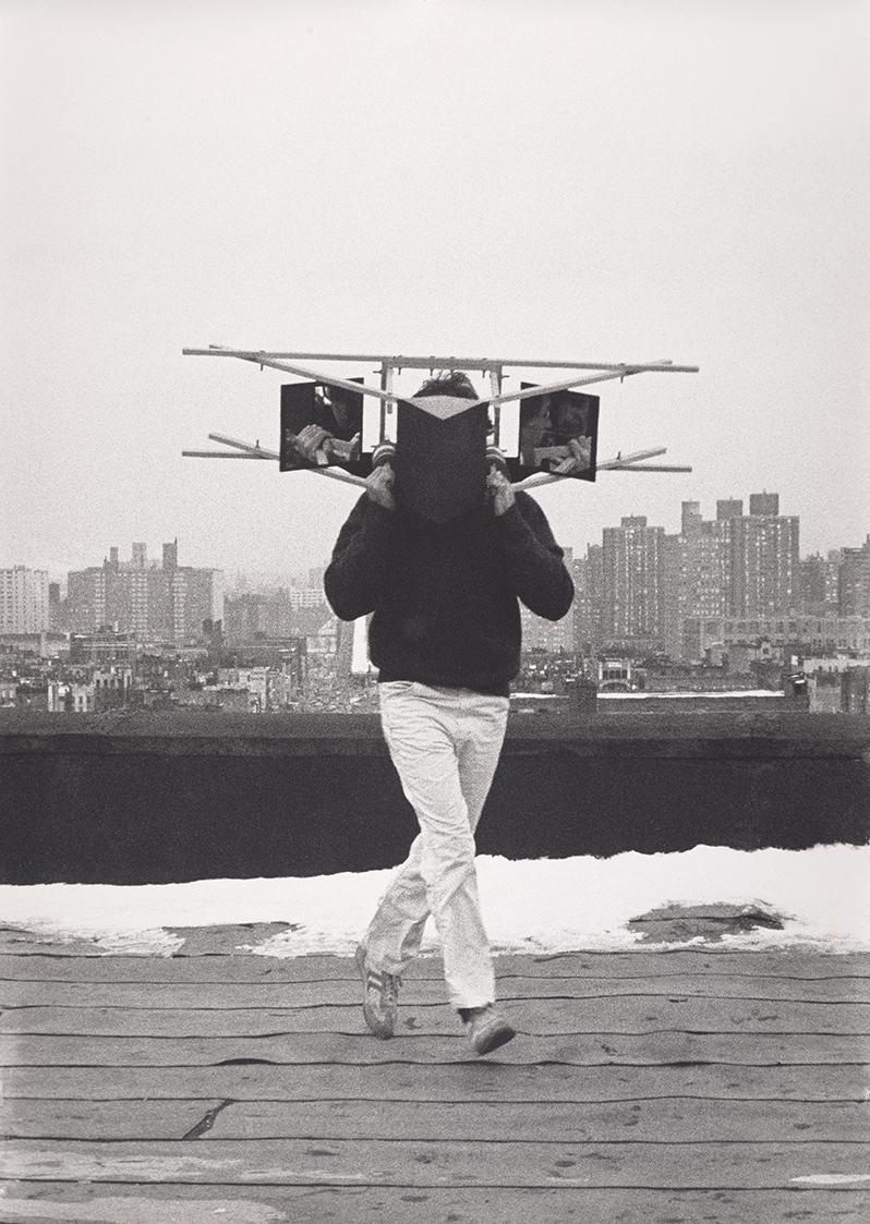 Alfons Schilling mit Sehmaschine