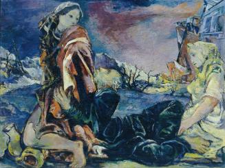 Viktor Tischler, Sodom und Gomorra, um 1945, Öl auf Leinwand, 76,5 x 101,5 cm, Belvedere, Wien,…