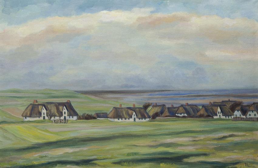 Irma Lang-Scheer, Nebel auf Amrum, Nordsee, Öl auf Leinwand, 60,5 x 90 cm, Belvedere, Wien, Inv…