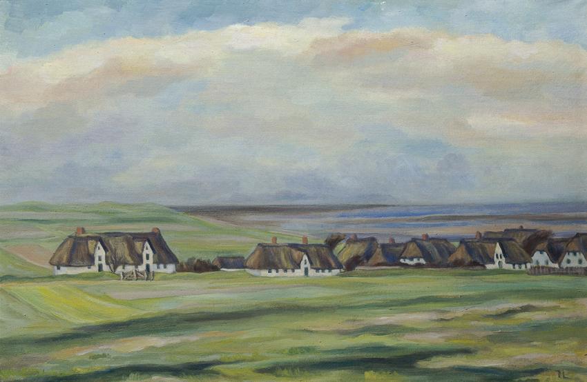 Irma Lang-Scheer, Nebel auf Amrum, Nordsee, Öl auf Leinwand, 60,5 x 90 cm, Belvedere, Wien, Inv ...