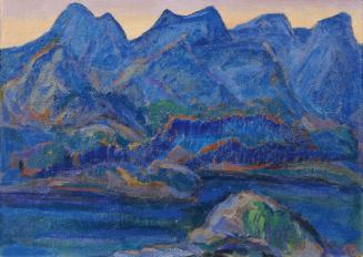 Ernst Wagner, Alpenlandschaft, undatiert, Öl auf Holz, 61 x 83 cm, Belvedere, Wien, Inv.-Nr. 40…