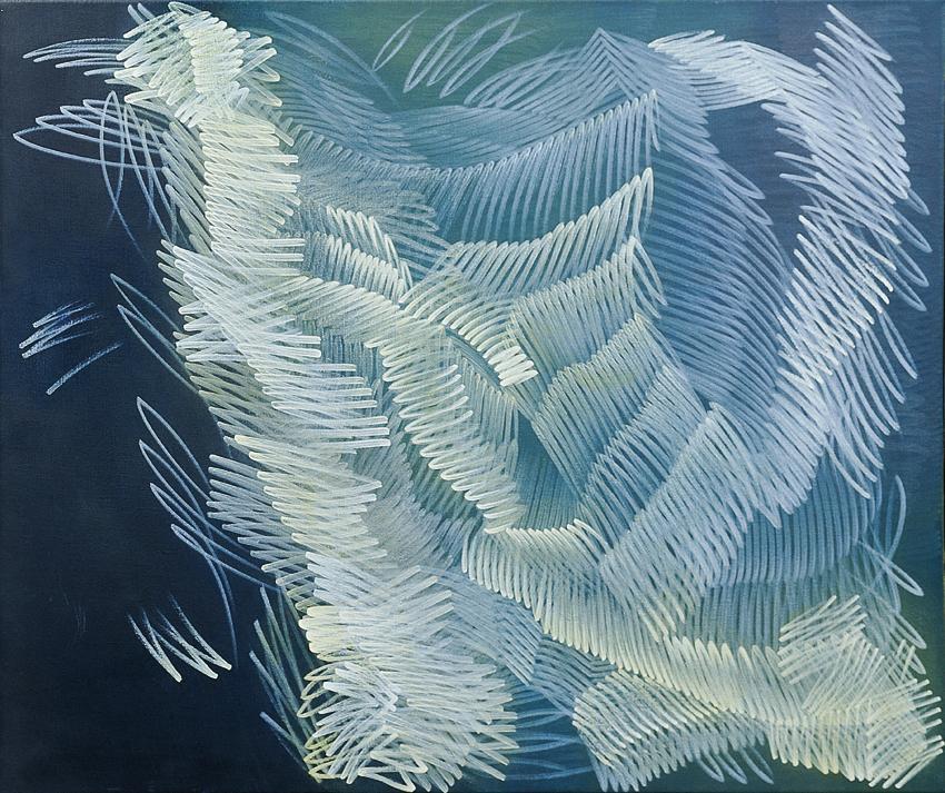 Alice Berger-Hammerschlag, Receding Lightwaves, 1969, Acryl, Öl auf Leinwand, 94 x 114,3 cm, Be…