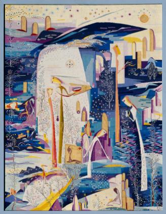 Olga-Maria Rubin-Beaufils, Für Dich, 1970er-Jahre, Seidenstickerei, 102,5 x 80,2 cm, Belvedere,…