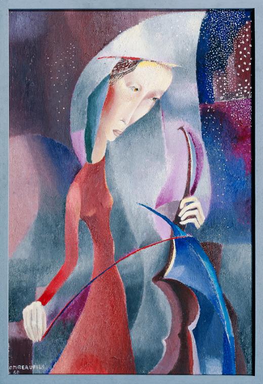 Olga-Maria Rubin-Beaufils, Musik, 1960, Öl auf Leinwand, 80,8 x 54 cm, Belvedere, Wien, Inv.-Nr…