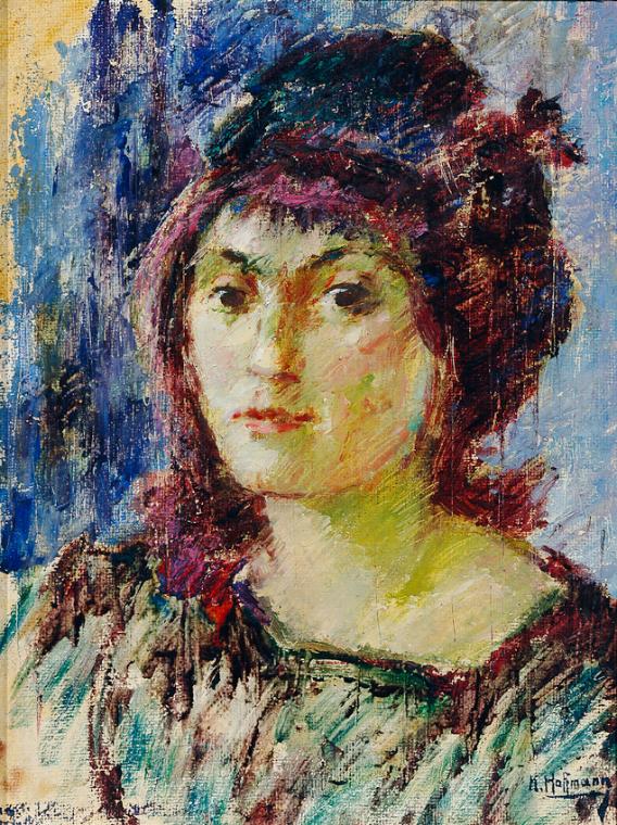 Karl Hoffmann, Roberta Hoch-Deutschmann, 1968, Öl auf Malplatte, 46 x 35 cm, Belvedere, Wien, I…
