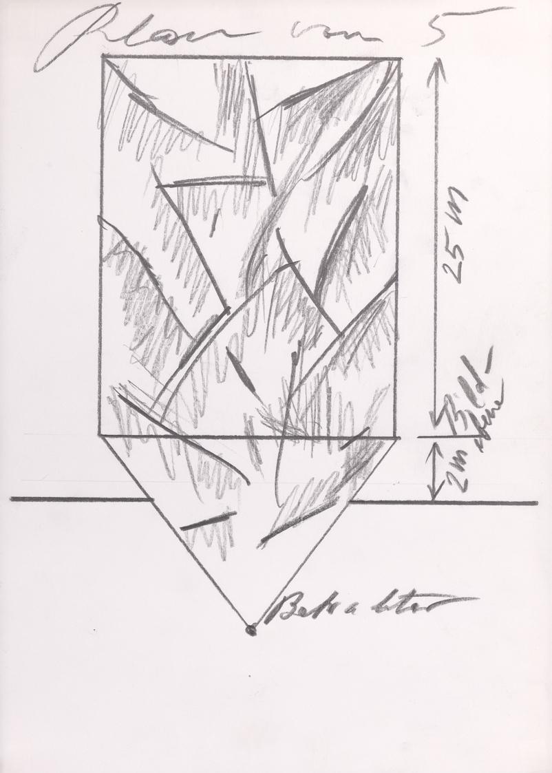 Ohne Titel (Skizze für eine Bildebene)