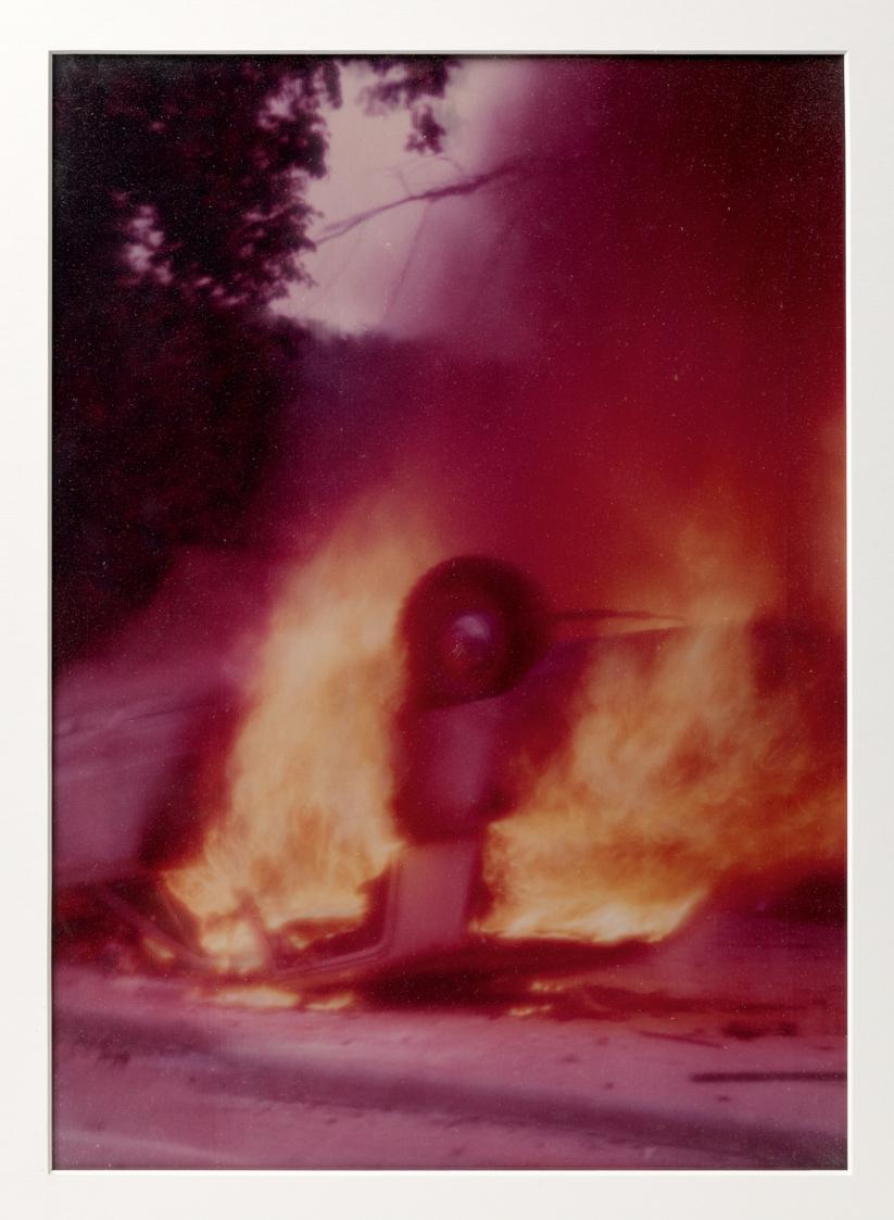 Chicago Demo. Burning Car Series