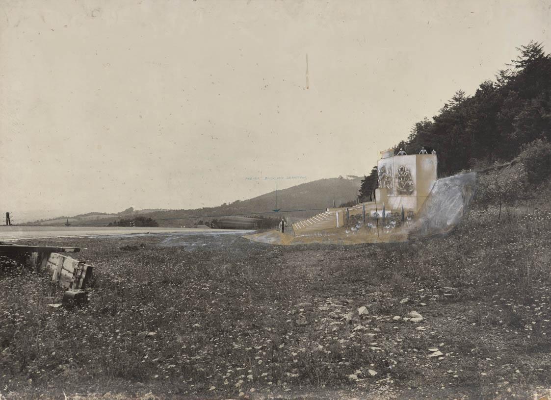 Entwurf für ein Straßenbaudenkmal der Nord-Süd-Verbindung im Burgenland. Alternativentwurf