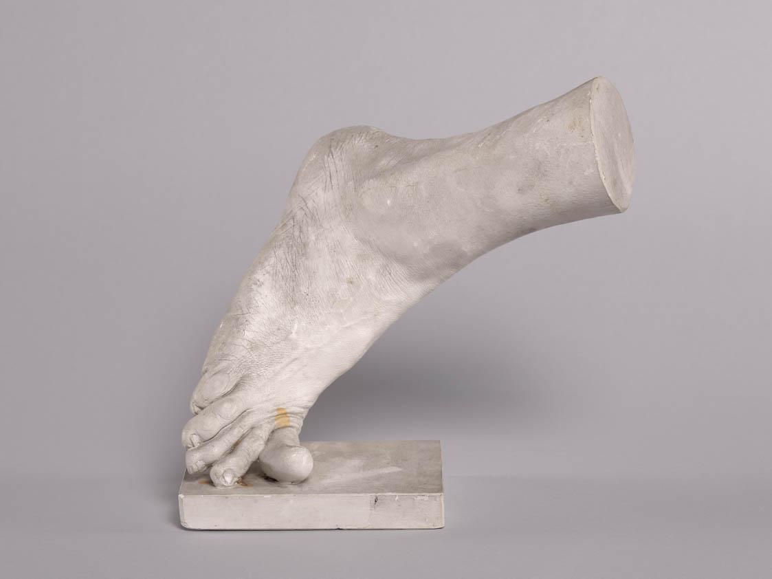 Rechter männlicher Fuß (Lebendabguss)