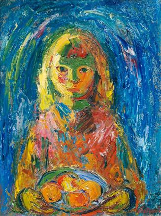 Peppino Wieternik, Bildnis meiner Tochter, 1947, Öl auf Sperrholz, 80 x 60 cm, Artothek des Bun…