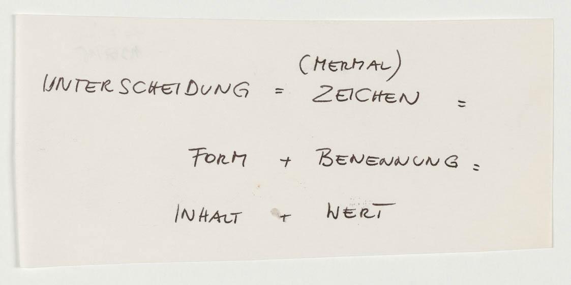 Dizission. Geteiltes Selbst, 1976
Konzept für eine Aktion im Freien
WVZNr. V.E. 440_AP_1 (D)