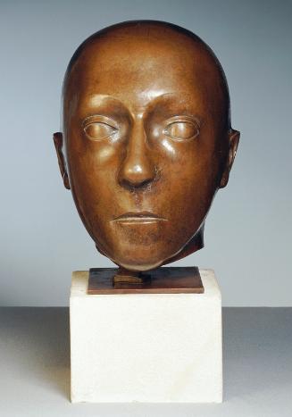Franz Hagenauer, Jünglingskopf, 1934, Kupfer getrieben, H: 28 cm, Belvedere, Wien, Inv.-Nr. 332…