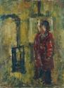 Georg Eisler, Der rote Schlafrock, 1957, Öl auf Leinwand, 75 x 55 cm, Belvedere, Wien, Inv.-Nr.…