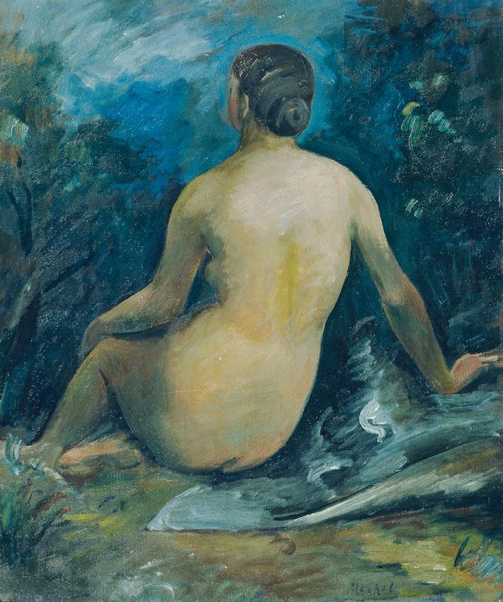 Seated Nude from Behind