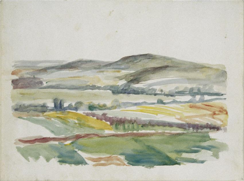 Walther Gamerith, Landschaft, undatiert, Aquarell auf Papier, 30 x 40 cm, Belvedere, Wien, Inv.…