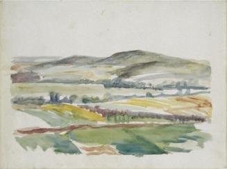 Walther Gamerith, Landschaft, undatiert, Aquarell auf Papier, 30 x 40 cm, Belvedere, Wien, Inv.…