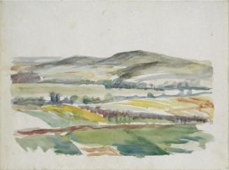 Walther Gamerith, Landschaft, undatiert, Aquarell auf Papier, 30 x 40 cm, Belvedere, Wien, Inv. ...