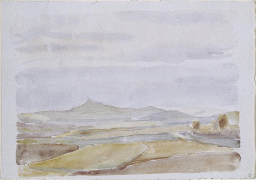 Walther Gamerith, Landschaft, undatiert, Aquarell auf Papier, 28,5 x 40 cm, Belvedere, Wien, In…
