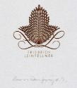 Hans Ranzoni, Exlibris Friedrich Leinfellner, 1973, Kupferstich, 5,9 × 4,9 cm, Belvedere, Wien,…