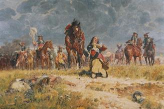 Ludwig Koch, Gebet vor der Schlacht, 1909, Öl auf Leinwand, 200 x 300 cm, Belvedere, Wien, Inv.…